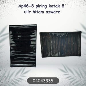 Ap46-8 piring kotak 8' ulir hitam azware