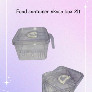 NKaca Box Makanan 2L Transparan Bening Napolly