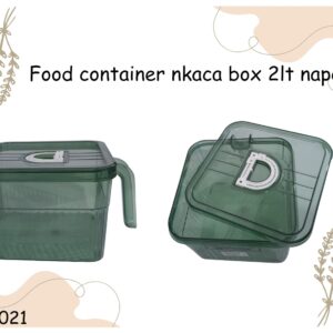 NKaca Box Makanan 2L Transparan Warna Napolly