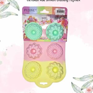 Cetakan  Kue Silikon 6lubang CXW-41 Warna Fujinex