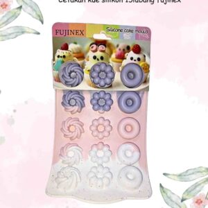 Cetakan Kue Silikon 15lubang Warna CXW-43 Fujinex