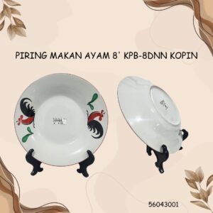 Piring Makan Motif Ayam 8' DNN Kopin