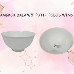 Mangkok Dalam 5' Putih Polos Winston